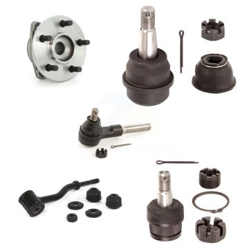 Front Left Hub Bearing Upper Lower Ball Joint Outer Tie Rod & Sway Bar Link Kit (5Pc) For K7T-106788