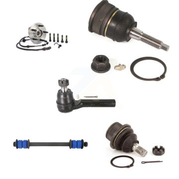Front Hub Bearing Upper Lower Ball Joint Outer Tie Rod & Link Kit (5Pc) For Ford Explorer K7T-106797