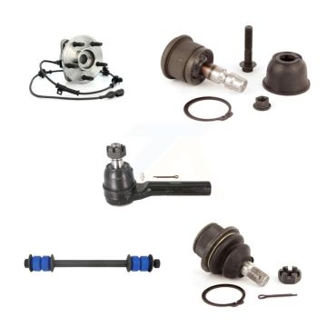 Front Bearing Upper Lower Ball Joint Outer Tie Rod Link Kit (5Pc) For Ford Explorer Sport K7T-106799
