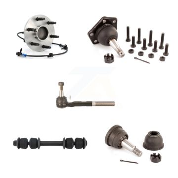 Front Hub Bearing Upper Lower Ball Joint Outer Tie Rod Link Kit (5Pc) For Chevrolet Tahoe K7T-106827