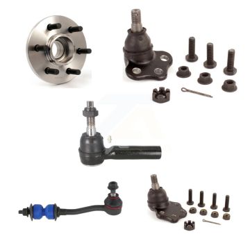Front Hub Bearing Upper Lower Ball Joint Outer Tie Rod & Link Kit (5Pc) For Dodge Dakota K7T-106829