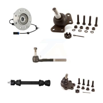 Front Bearing Upper Lower Ball Joint Outer Tie Rod Link Kit (5Pc) For K3500 Chevrolet GMC K7T-106831