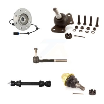 Front Bearing Upper Lower Ball Joint Outer Tie Rod Link Kit (5Pc) For K3500 Chevrolet GMC K7T-106833