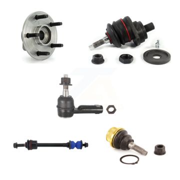 Front Hub Bearing Upper Lower Ball Joint Outer Tie Rod Link Kit (5Pc) For Dodge Ram 1500 K7T-106841