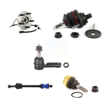 Front Hub Bearing Upper Lower Ball Joint Outer Tie Rod Link Kit (5Pc) For Dodge Ram 1500 K7T-106843