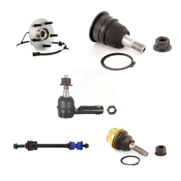 Front Hub Bearing Upper Lower Ball Joint Outer Tie Rod Link Kit (5Pc) For Dodge Ram 1500 K7T-106844
