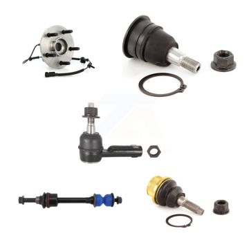 Front Hub Bearing Upper Lower Ball Joint Outer Tie Rod Link Kit (5Pc) For Dodge Ram 1500 K7T-106848