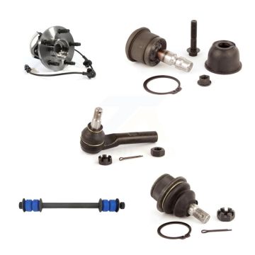 Front Hub Bearing Upper Lower Ball Joint Outer Tie Rod Link Kit (5Pc) For Mazda B4000 4WD K7T-106869