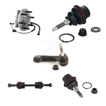 Front Right Bearing Upper Lower Ball Joint Outer Tie Rod & Link Kit (5Pc) For Ford F-150 K7T-106881