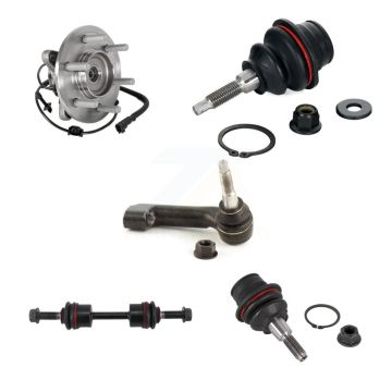 Front Right Bearing Upper Lower Ball Joint Outer Tie Rod Link Kit (5Pc) For Ford Lincoln K7T-106883