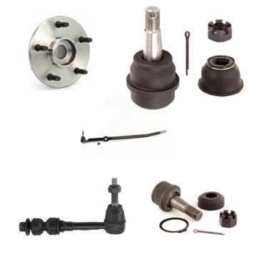 Front Right Hub Bearing Upper Lower Ball Joint Outer Tie Rod Sway Bar Link Kit (5Pc) For K7T-106890