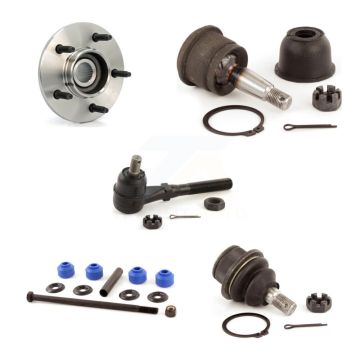 Front Right Bearing Upper Lower Ball Joint Outer Tie Rod & Link Kit (5Pc) For Ford F-150 K7T-106892