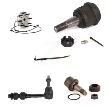 Front Right Hub Bearing Upper Lower Ball Joint Outer Tie Rod Sway Bar Link Kit (5Pc) For K7T-106893