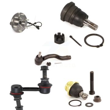 Front Right Bearing Upper Lower Ball Joint Outer Tie Rod Link Kit (5Pc) For Nissan TITAN K7T-106897