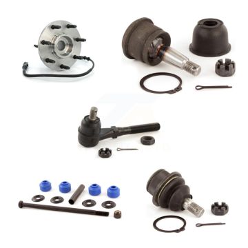 Front Right Bearing Upper Lower Ball Joint Outer Tie Rod & Link Kit (5Pc) For Ford F-150 K7T-106899