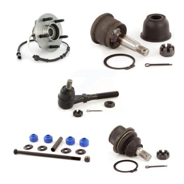 Front Right Bearing Upper Lower Ball Joint Outer Tie Rod & Link Kit (5Pc) For Ford F-150 K7T-106900