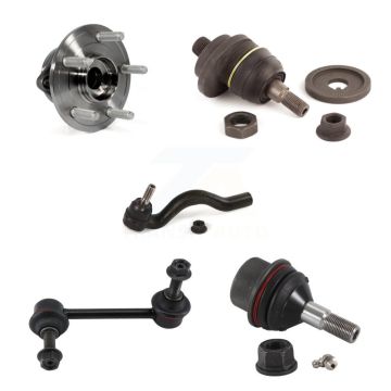 Front Right Bearing Upper Lower Ball Joint Outer Tie Rod & Link Kit (5Pc) For Jeep Grand K7T-106920