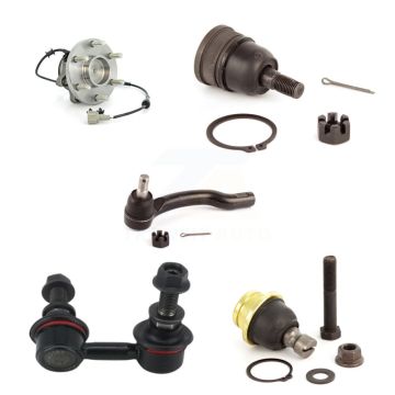 Front Right Bearing Upper Lower Ball Joint Outer Tie Rod Link Kit (5Pc) For Nissan Xterra K7T-106924