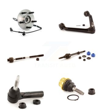 Front Hub Bearing Upper Arm Lower Ball Joint Tie Rod & Link Kit (6Pc) For Dodge Ram 1500 K7T-106954