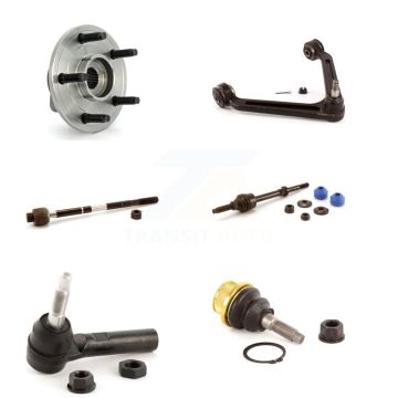 Front Hub Bearing Upper Arm Lower Ball Joint Tie Rod & Link Kit (6Pc) For Dodge Ram 1500 K7T-106955