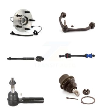 Front Hub Bearing Upper Arm Lower Ball Joint Tie Rod Link Kit (6Pc) For Dakota Dodge Ram K7T-106966