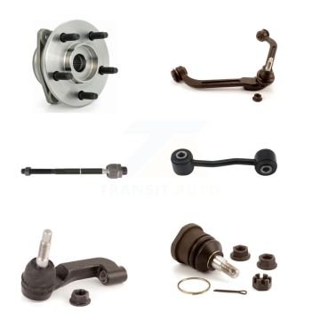 Front Left Hub Bearing Upper Arm Lower Ball Joint Tie Rod Link Kit (6Pc) For Jeep Liberty K7T-106971