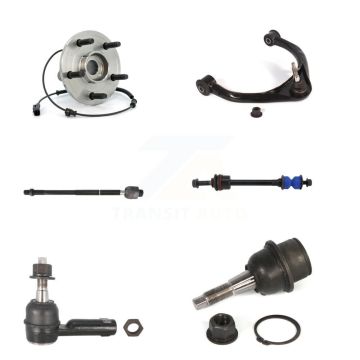Front Left Bearing Upper Control Arm Lower Ball Joint Tie Rod & Link Kit (6Pc) For Dodge K7T-106990
