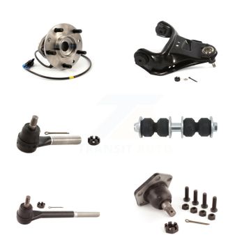 Front Left Bearing Upper Control Arm Lower Ball Joint Tie Rod Link Kit (6Pc) For GMC S10 K7T-107010