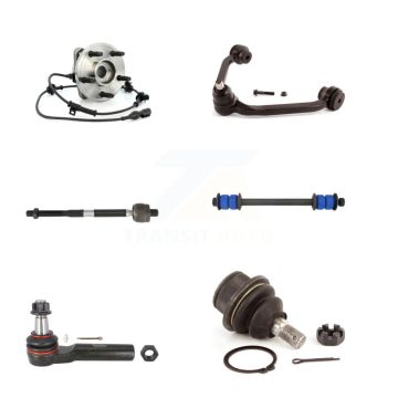 Front Left Hub Bearing Upper Arm Lower Ball Joint Tie Rod Link Kit (6Pc) For Ford Ranger K7T-107021