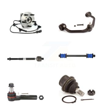 Front Left Hub Bearing Upper Arm Lower Ball Joint Tie Rod Link Kit (6Pc) For Ford Ranger K7T-107022