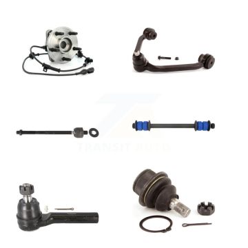 Front Left Bearing Upper Control Arm Lower Ball Joint Tie Rod Link Kit (6Pc) For Ford 4WD K7T-107032