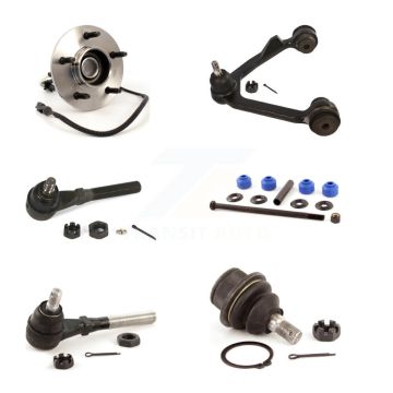 Front Left Hub Bearing Upper Arm Lower Ball Joint Tie Rod & Link Kit (6Pc) For Ford F-150 K7T-107034