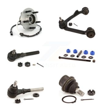 Front Left Hub Bearing Upper Arm Lower Ball Joint Tie Rod & Link Kit (6Pc) For Ford F-150 K7T-107041