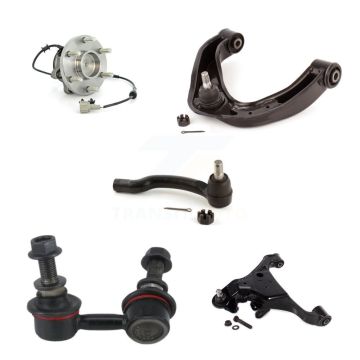 Front Left Bearing Lower Upper Control Arm Outer Tie Rod Link Kit (5Pc) For Nissan Xterra K7T-107071