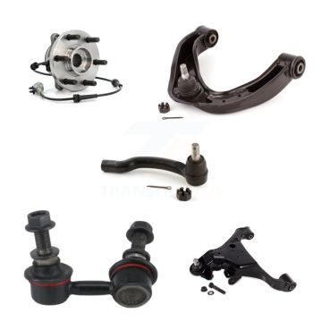 Front Left Bearing Lower Upper Control Arm Outer Tie Rod Link Kit (5Pc) For Nissan Xterra K7T-107072