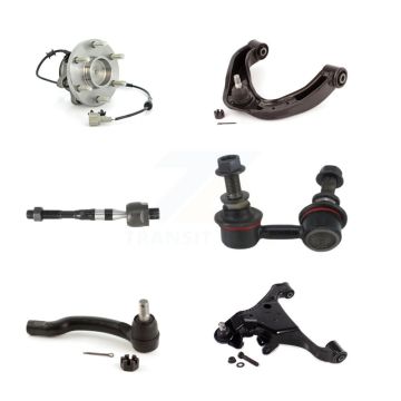 Front Left Bearing Lower Upper Control Arm Tie Rod Link Kit (6Pc) For Nissan Frontier RWD K7T-107075