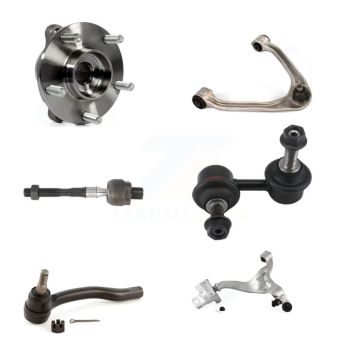 Front Left Bearing Lower Upper Control Arm Tie Rod & Link Kit (6Pc) For INFINITI G37 G35 K7T-107077