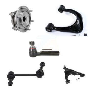 Front Left Bearing Lower Upper Control Arm Outer Tie Rod Link Kit (5Pc) For Toyota Tacoma K7T-107078