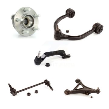 Front Left Bearing Lower Upper Control Arm Outer Tie Rod Link Kit (5Pc) For Dodge Charger K7T-107080