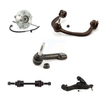 Front Left Bearing Lower Upper Control Arm Outer Tie Rod & Link Kit (5Pc) For Ford F-150 K7T-107084