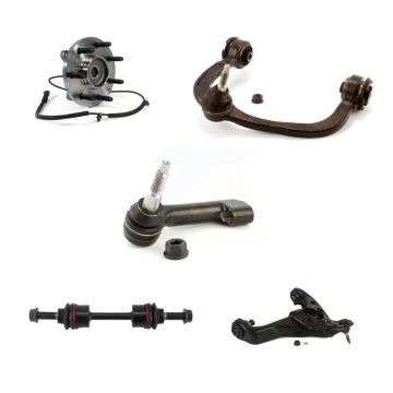 Front Left Bearing Lower Upper Control Arm Outer Tie Rod & Link Kit (5Pc) For Ford F-150 K7T-107085