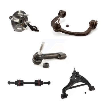 Front Left Bearing Lower Upper Control Arm Outer Tie Rod & Link Kit (5Pc) For Ford F-150 K7T-107087