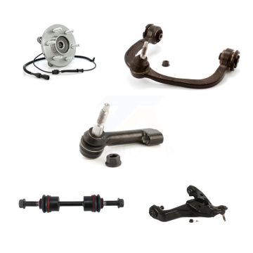 Front Left Bearing Lower Upper Control Arm Outer Tie Rod Link Kit (5Pc) For Ford Lincoln K7T-107092