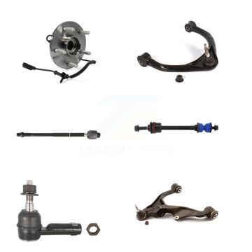 Front Left Bearing Lower Upper Control Arm Tie Rod & Link Kit (6Pc) For 2012 Ram 1500 4WD K7T-107103