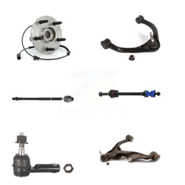 Front Left Bearing Lower Upper Control Arm Tie Rod Link Kit (6Pc) For Ram 1500 Dodge 4WD K7T-107107
