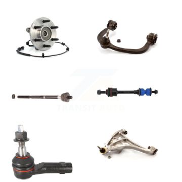 Front Left Bearing Lower Upper Control Arm Tie Rod Link Kit (6Pc) For 2006 Ford F-150 4WD K7T-107108