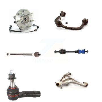 Front Left Bearing Lower Upper Control Arm Tie Rod Link Kit (6Pc) For 2006 Ford F-150 4WD K7T-107109