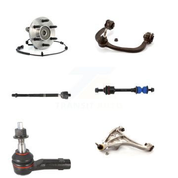 Front Left Bearing Lower Upper Control Arm Tie Rod Link Kit (6Pc) For Ford F-150 Lincoln K7T-107110