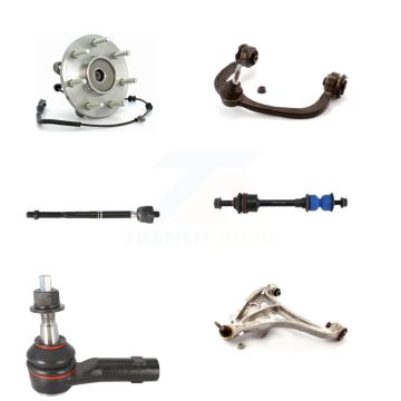 Front Left Bearing Lower Upper Control Arm Tie Rod Link Kit (6Pc) For Ford F-150 Lincoln K7T-107111