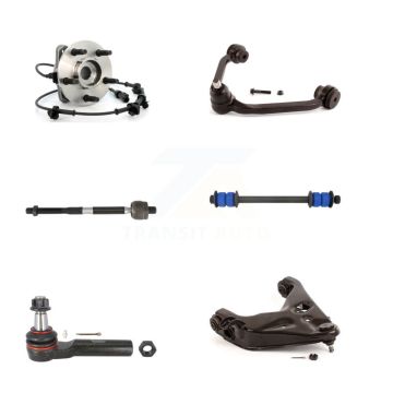 Front Left Hub Bearing Lower Upper Arm Tie Rod Link Kit (6Pc) For Ford Ranger Mazda B4000 K7T-107118